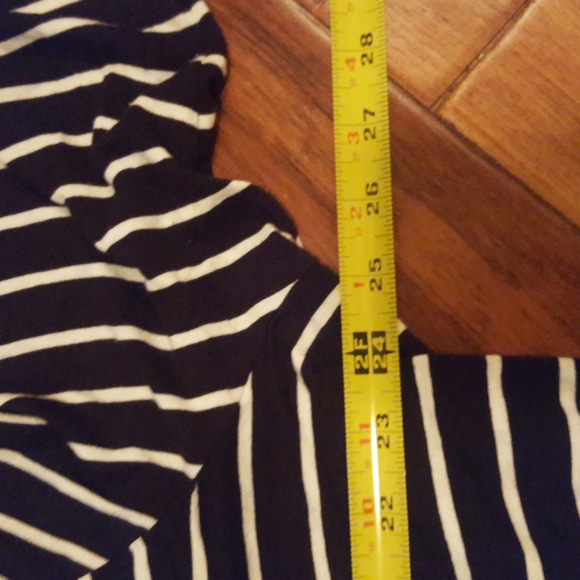 Beautiful striped open cardigan, 1X - Picture 3 of 4